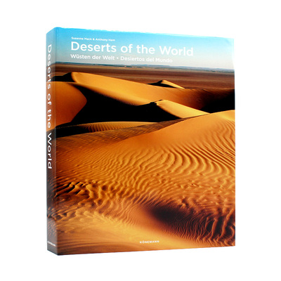 现货 Deserts of the world 沙漠世界 不断运动的世界 精致的山脊线被风完美地雕刻出来 进口原版 多语种 精装