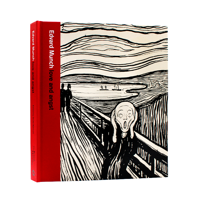 现货 Edvard Munch:Love And Angst爱德华·蒙克 爱与焦虑 描绘原始人类情感画作 艺术绘画 英文原版