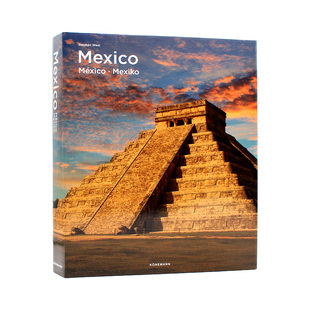 广袤贫瘠 Mexico 崎岖 现货 高原 精装 大部分地区位于北美大陆 多语种 墨西哥 金字塔和棕榈滩 进口原版 山脉纵横交错