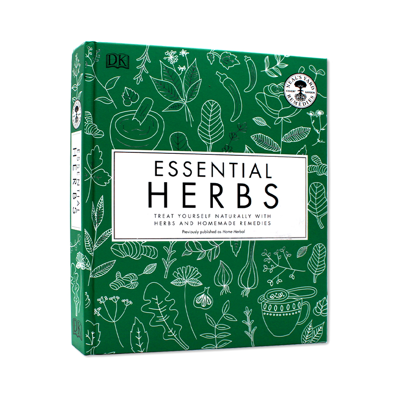 现货 DK百科  Essential Herbs 草药疗法百科 70多种食谱 100种关键草药图解目录收录 草药治疗指南 英文原版