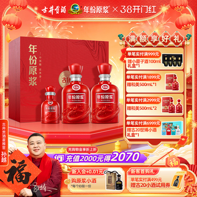 古井贡酒 年份原浆古16礼盒50度500mL*2瓶 团圆礼赠