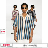 范丞丞 条纹编织衬衣短袖 张颜齐 武艺 于洋EMPTY REFERENCE 衬衫