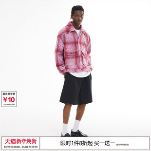 吴克群 REFERENCE复古分割粗花呢宽松格子夹克外套 十个勤天EMPTY