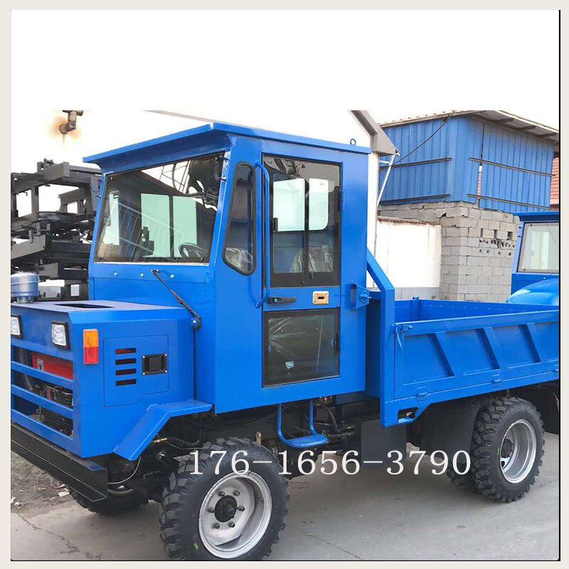 四轮自卸翻斗车 四驱农用运输车 加宽加长车厢 工程车辆