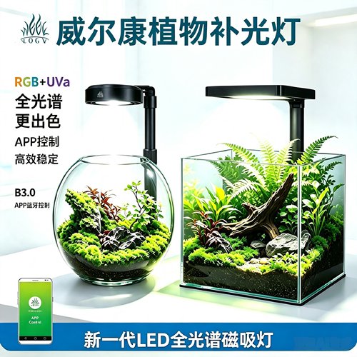 威尔康全光谱磁吸灯微景观补光灯