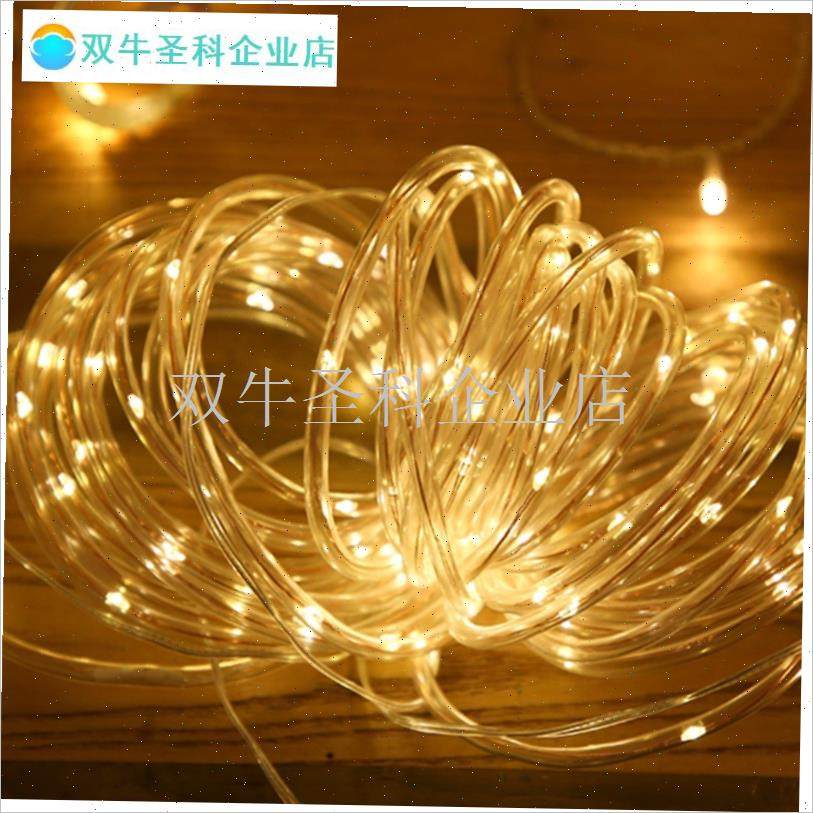 遥控防水电池太阳能铜线s管灯户外栏杆节日婚礼装饰彩灯闪烁串灯.