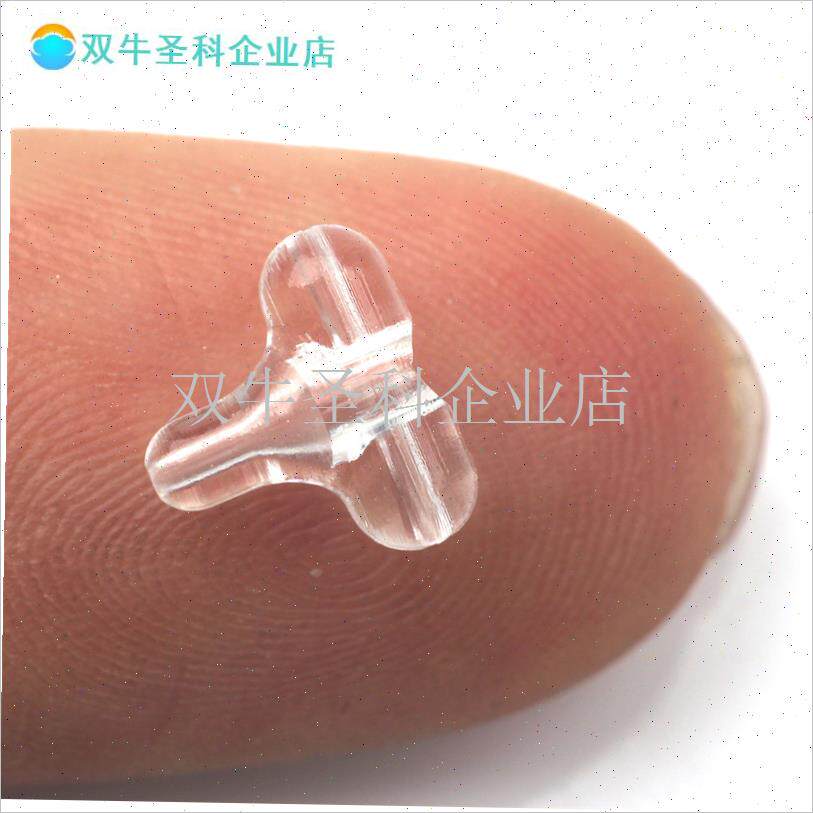 三通交叉豆台湾k海钓聪明豆串钩防缠绕I透明挡珠配件黄鱼旋转分.