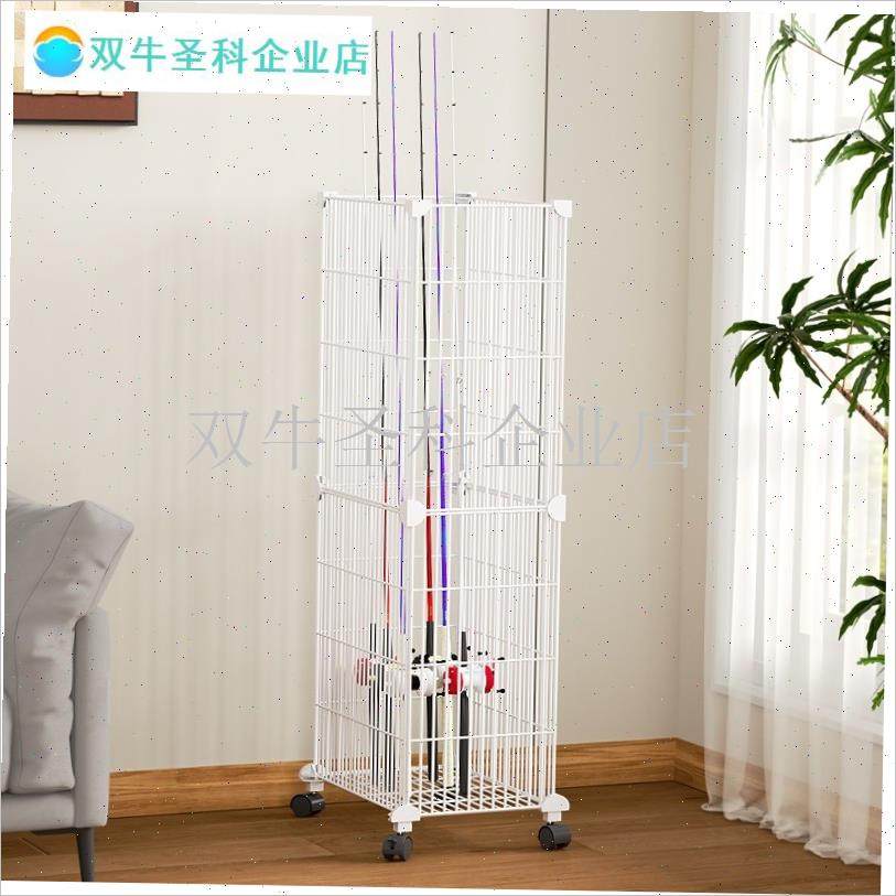 鱼竿收纳神器家用路亚鱼t竿收纳桶高尔夫球杆放置架收纳柜路亚竿.