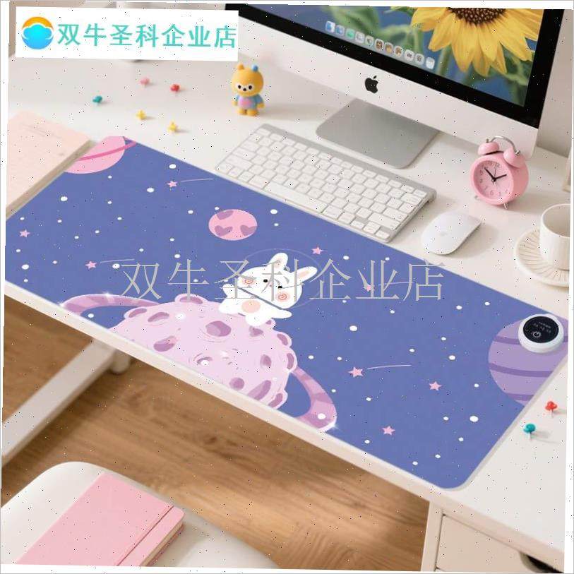 加热鼠标垫超大发热办公室电脑学生电热J台板取暖神器桌面保暖桌.