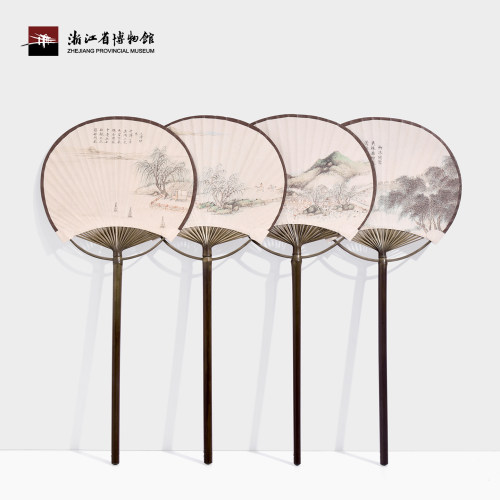 浙江省博物馆西湖十景迷你团扇
