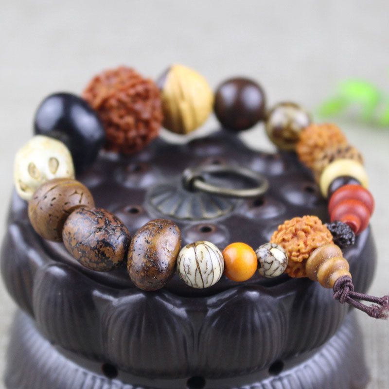 天然十八子菩提子佛珠手串金刚星月银线凤眼菩提文玩手链男女士款