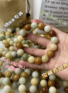 纯天然多宝菩提手串多宝色菩提子绕指柔文玩手链女盘玩佛珠念珠男