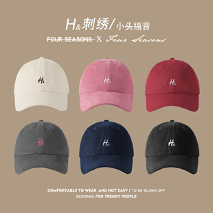 今木良品小头围帽子女2025新款棒球帽字母刺绣休闲百搭鸭舌帽藏青