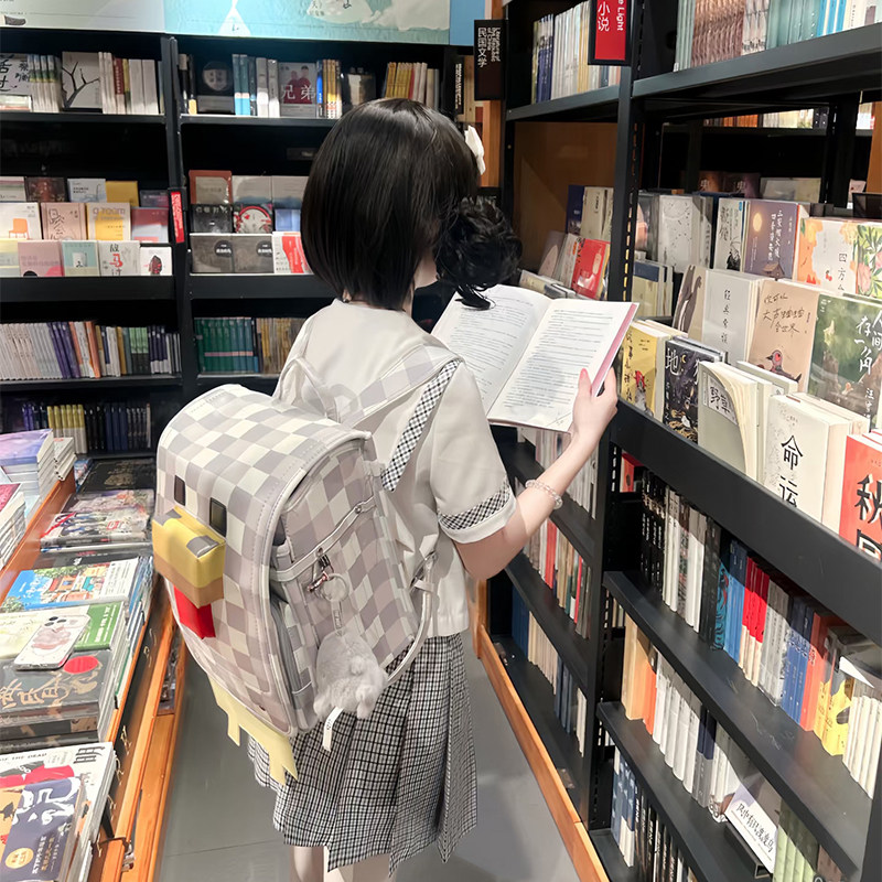 我的世界小鸡学生书包大容量日本双肩背包