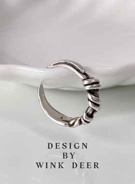 Wink Deer | 日韩复古简约时尚组合戒指女个性小众设计开口食指环