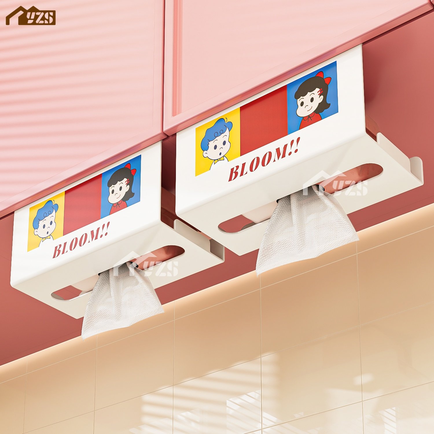 橱柜铁艺纸巾挂架免打孔下挂式厨房餐巾纸盒创意卡通壁挂抽纸架,家装主材,卷纸器/纸巾架,淘宝优惠券,粉丝福利购,淘宝优惠卷