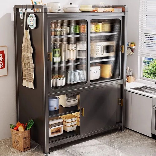 送货上门厨房多功能推拉门置物架