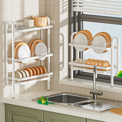 免打孔厨房置物架多层收纳架