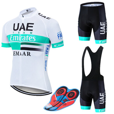 极速2020 TEAM UAE nPRO cycling jersey 9D gel bike shorts sui