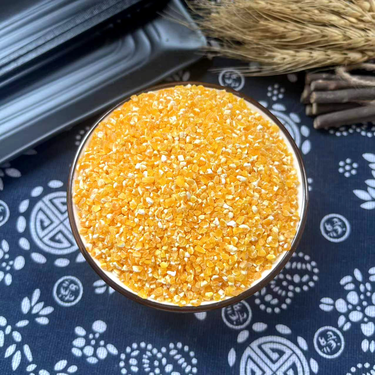 粗玉米糁碴子2500克五斤农家自种 碎笨杂粮棒子茬苞米粥袋装食用