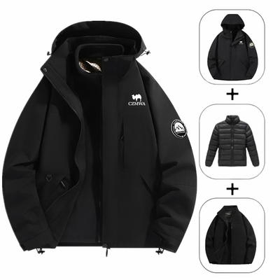 骆驼骑师三合一冲锋衣男女款户外防风防雨2025秋冬夹克防水登山服