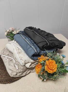 日式天竺棉双人床笠180*200  笠高30  100%棉针织弹力褥子床罩