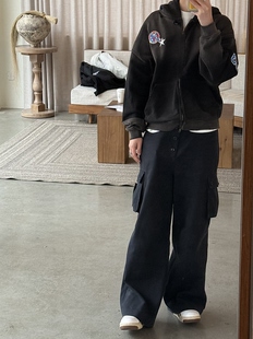 Hito STORE｜25fw洗水做旧420G连帽拉链卫衣boxy休闲做旧帽衫