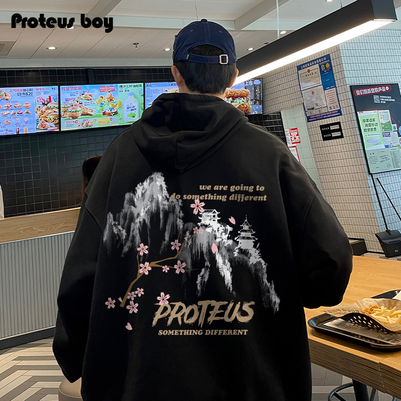 ProteusBoy连帽卫衣男新款