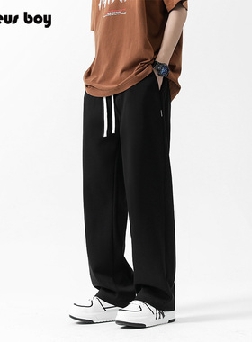 ProteusBoy裤子男款夏季春秋男士日系百搭直筒阔腿休闲运动长裤潮