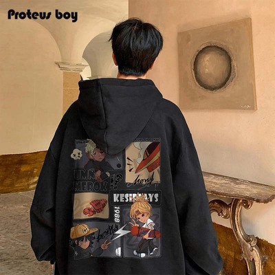 ProteusBoy连帽卫衣男新款