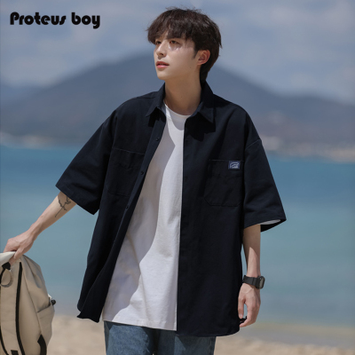 ProteusBoy尖领短袖潮流