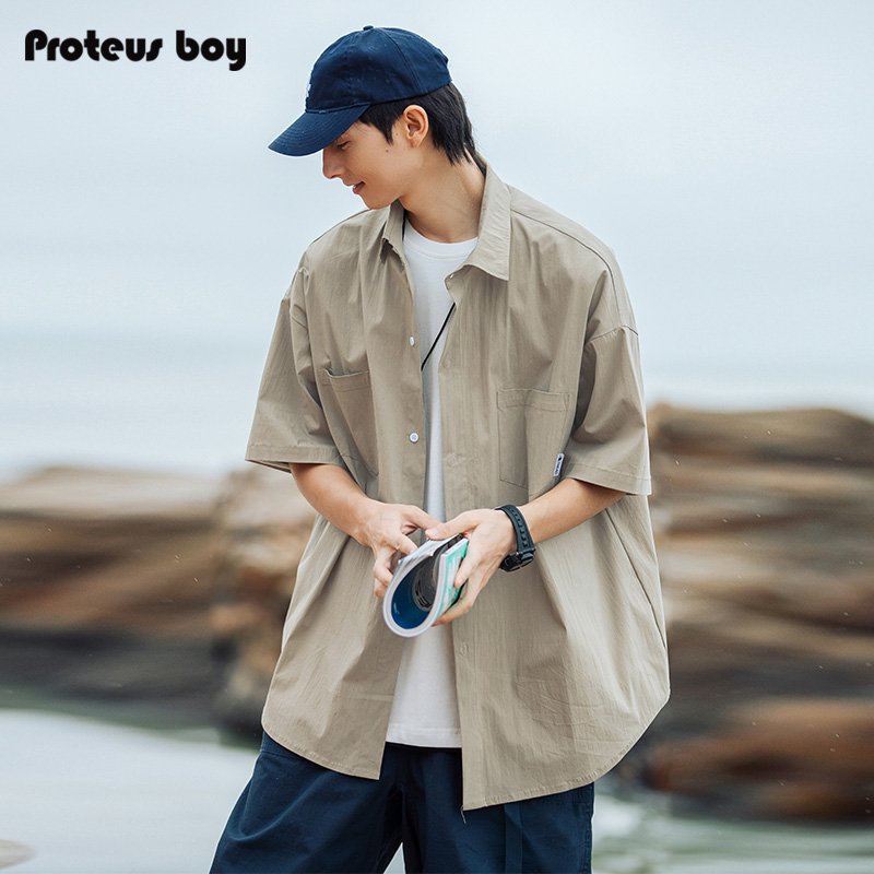 ProteusBoy尖领短袖潮流