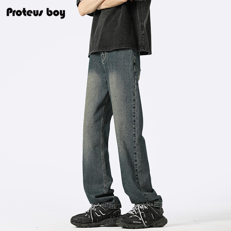 ProteusBoy牛仔裤男新款休闲裤子