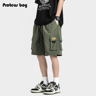 美式 子 运动工装 新款 男士 男夏季 直筒休闲5五分中裤 ProteusBoy短裤