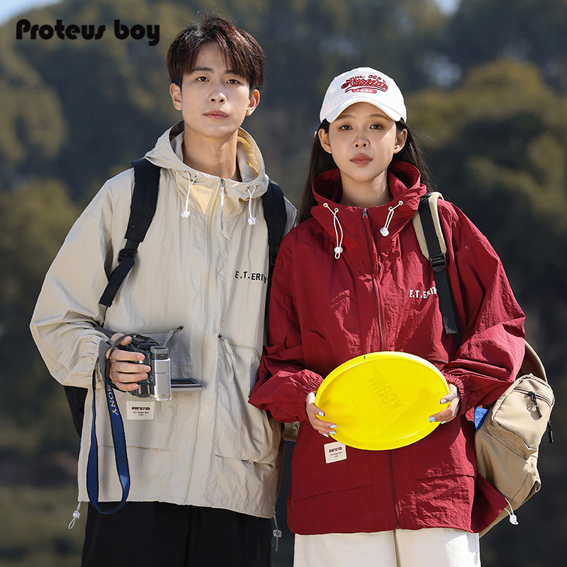 ProteusBoy 美式机能工装logo印花户外运动冰丝皮肤防晒衣外套 14