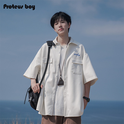 ProteusBoy尖领短袖潮流