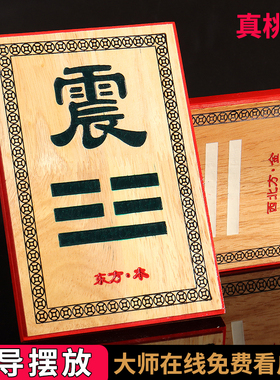 房屋八卦牌桃木旺财仿古