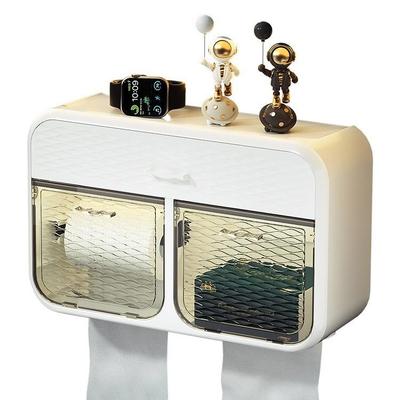 干湿分离卫生间纸盒厕纸盒洗手间厕纸置物架厕所壁挂式抽纸卷纸筒