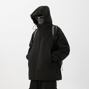 户外三合一工装 2025新款 登山防风衣服 春秋季 回力冲锋夹克外套男士
