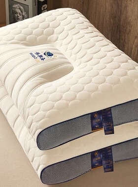 枕头枕芯一对家用成人记忆单人宿舍学生护颈椎助睡眠天然乳胶片