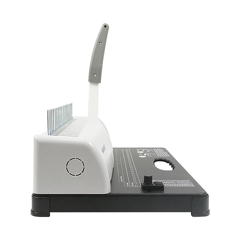 胶圈夹条梳式装订机21孔手动合同标书档案文件报价单打孔机小型