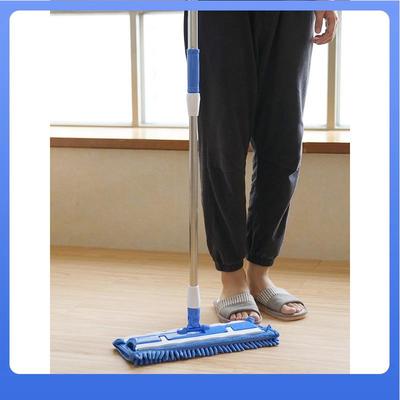 平板拖把大号平板拖夹固式夹毛巾家用托地把夹布雪尼尔平推平