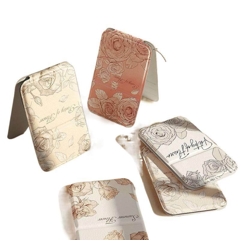 折叠小镜子女随身携带桌面可立口袋迷你便携式办公台面摆放化妆镜,住宅家具,化妆镜,淘宝优惠券,粉丝福利购,淘宝优惠卷