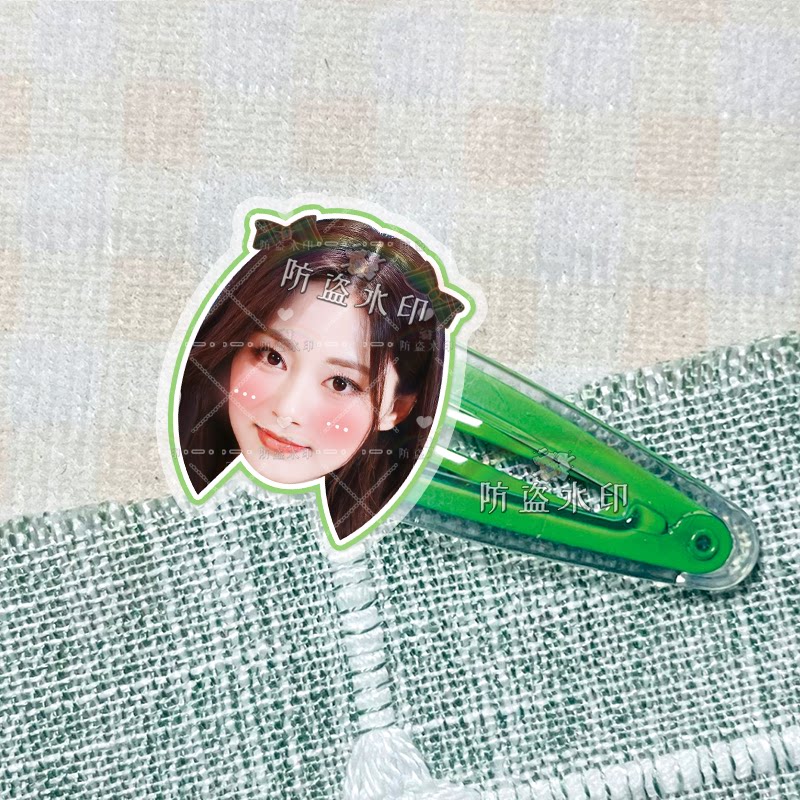 twice组合孙彩瑛金多贤 明星周边亚克力bb夹子发夹发饰头饰应援物