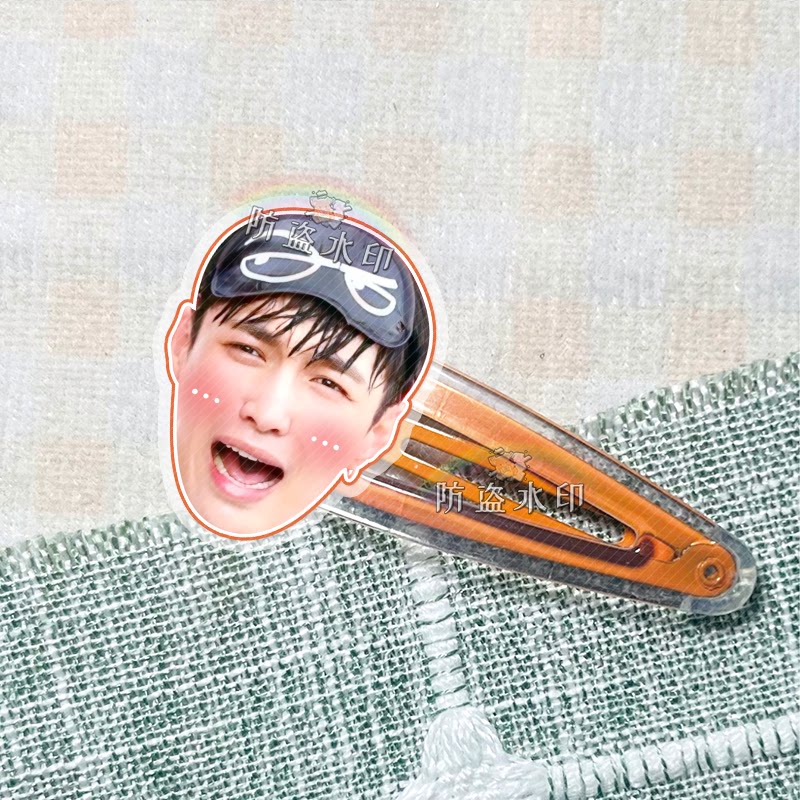 张艺兴明星周边亚克力bb夹子发饰头饰演唱会应援物来图周边