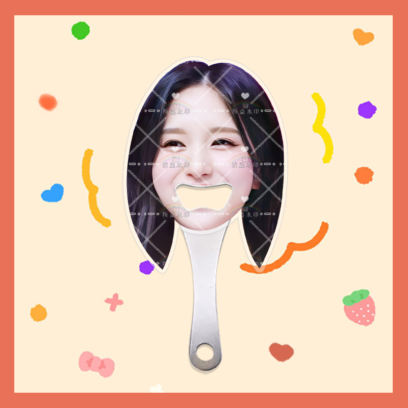 twice组合孙彩瑛金多贤 亚克力汽水瓶啤酒开瓶器明星周边大嘴起子