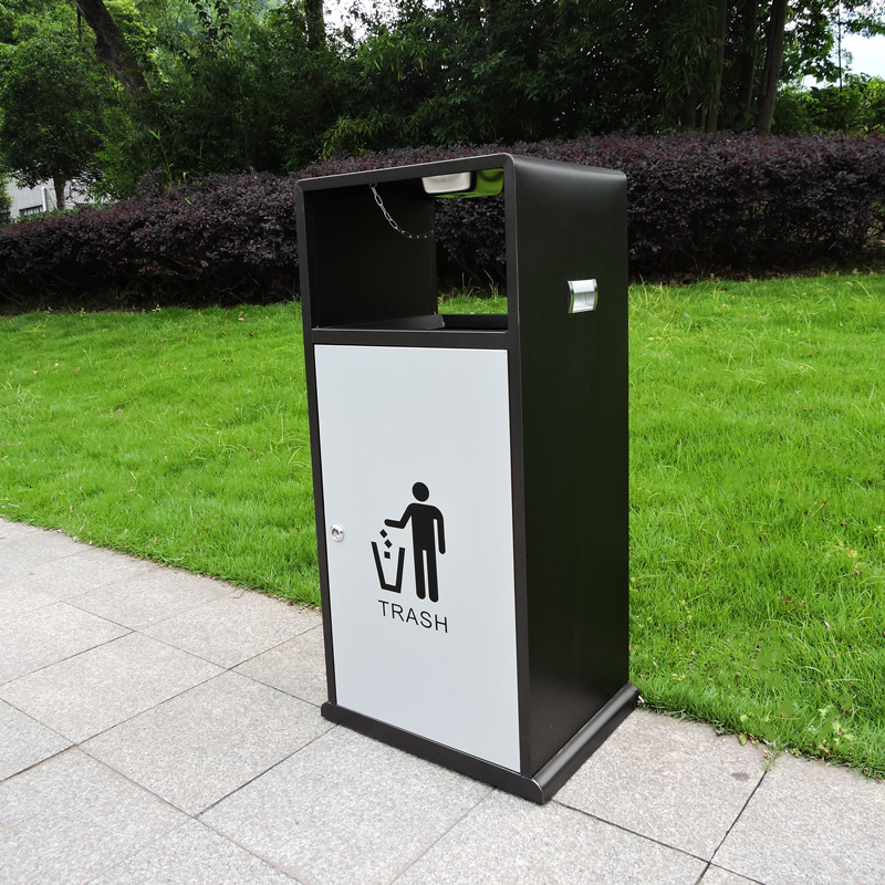 聚亮户外果皮箱室外创意定制售楼部商业小区广场不锈钢分类垃圾桶