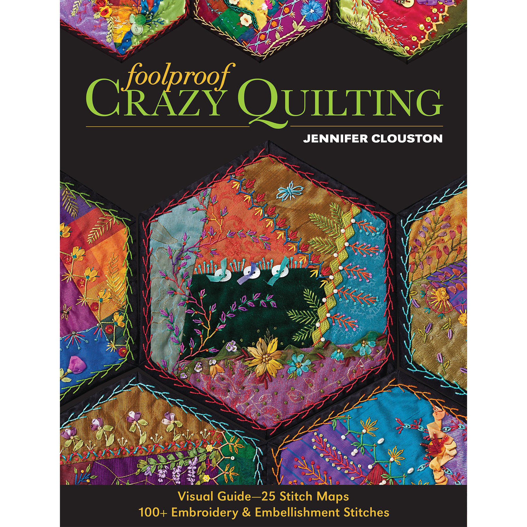 现货 foolproof crazy quilting 绗缝刺绣和装饰针迹被子书 英文