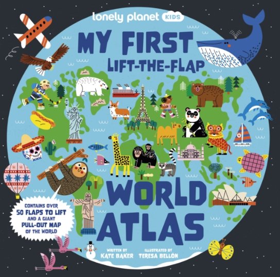 现货 Lonely Planet Kids My First Lift-the-Flap World Atlas原版进口图书