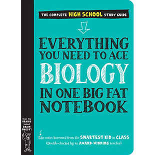 现货 英文原版 Everything You Need to Ace Biology in One Big Fat Notebo 生物学笔记本